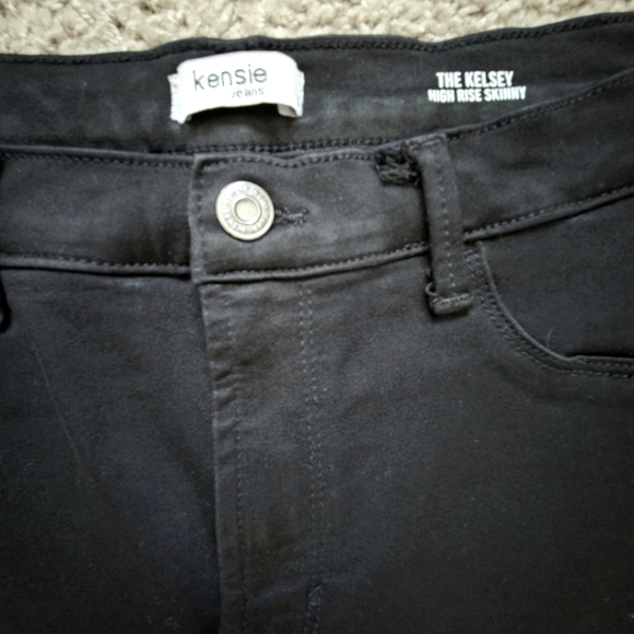 Kensie Black High Rise Skinny Jeans - Picture 4 of 6